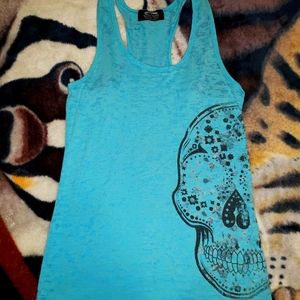 Baby Blue Metal Mulisha Tank